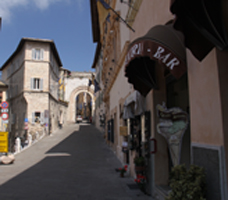 Assisi Road with Arch